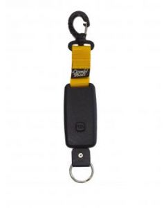 Retractor with carabiner with stop. Available in 4 colors.