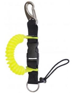 Spiral Cord - Fluorescent with Stainless steel snap hook