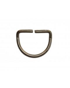 Angled D-ring 50mm Stainless Steel